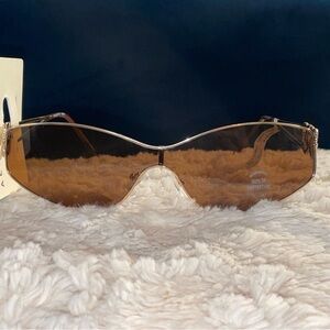 Aeropostale Gold and Brown Sunglasses